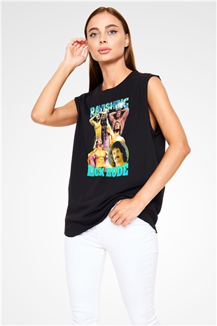 Rick Rude Siyah Unisex  Kolsuz Tişört