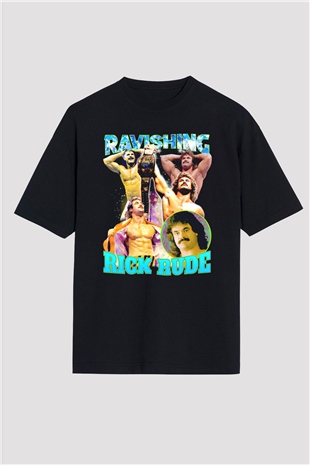 Rick Rude Siyah Oversize Tişört