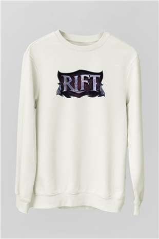 Rift Beyaz Unisex Sweatshirt