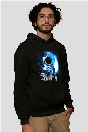 Rift Siyah Unisex Hoodie