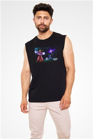 Rift Siyah Unisex Kolsuz Tişört