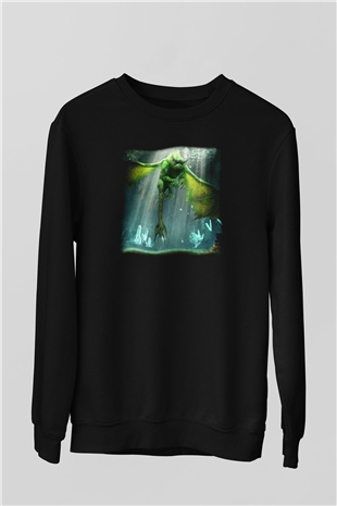 Rift Siyah Unisex Sweatshirt