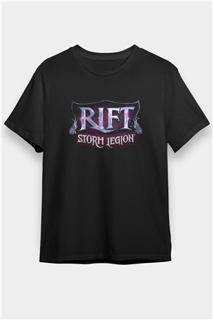Rift Siyah Unisex Tişört T-Shirt
