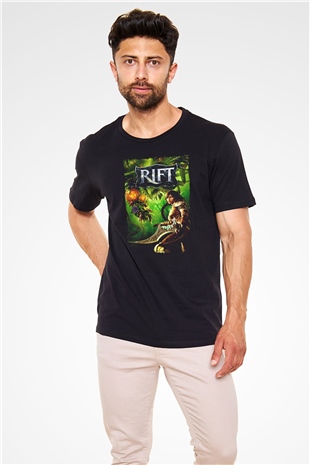 Rift Siyah Unisex Tişört T-Shirt