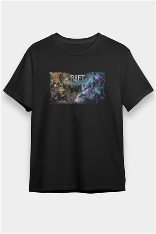 Rift Siyah Unisex Tişört T-Shirt