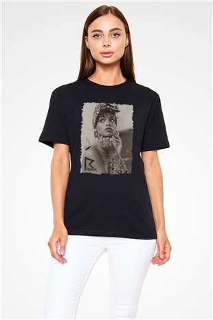 Rihanna Beyaz Unisex Tişört T-Shirt - TişörtFabrikası