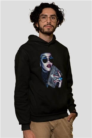 Rihanna Siyah Unisex Hoodie