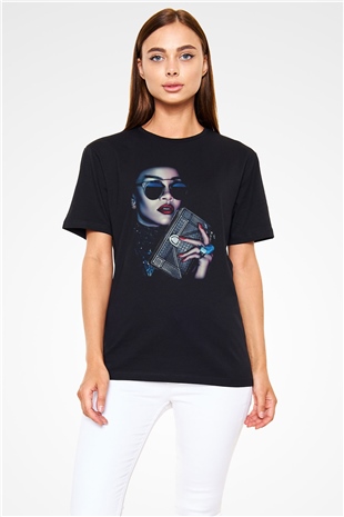 Rihanna Siyah Unisex Tişört T-Shirt - TişörtFabrikası