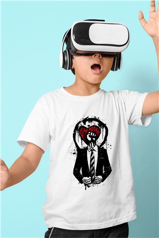 Rise Against Baskılı Beyaz Unisex Çocuk Tişört
