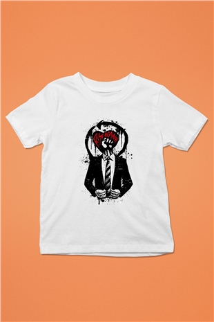 Rise Against Baskılı Beyaz Unisex Çocuk Tişört