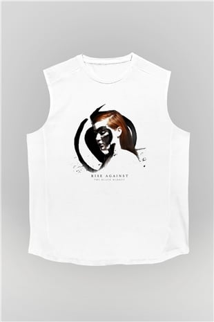 Rise Against Beyaz Unisex Kolsuz Tişört