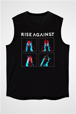 Rise Against Siyah Unisex Kolsuz Tişört