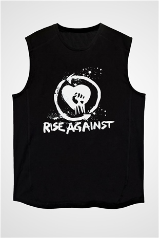 Rise Against Siyah Unisex Kolsuz Tişört