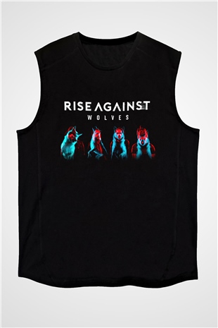 Rise Against Siyah Unisex Kolsuz Tişört