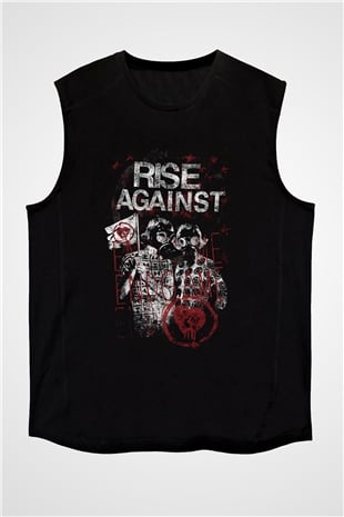 Rise Against Siyah Unisex Kolsuz Tişört