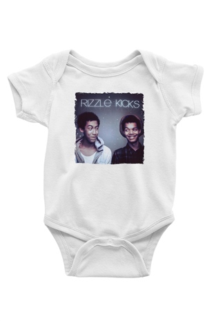 Rizzle Kicks Beyaz Bebek Body - Zıbın