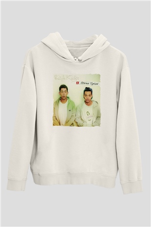 Rizzle Kicks Beyaz Unisex Kapüşonlu Sweatshirt