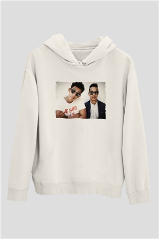 Rizzle Kicks Beyaz Unisex Kapüşonlu Sweatshirt