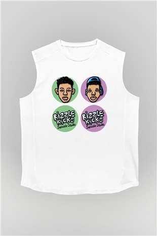Rizzle Kicks Beyaz Unisex Kolsuz Tişört