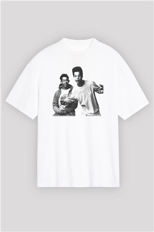 Rizzle Kicks Beyaz Unisex Oversize Tişört T-Shirt