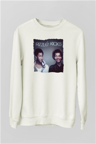 Rizzle Kicks Beyaz Unisex Sweatshirt