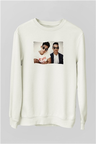 Rizzle Kicks Beyaz Unisex Sweatshirt