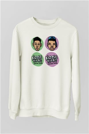 Rizzle Kicks Beyaz Unisex Sweatshirt