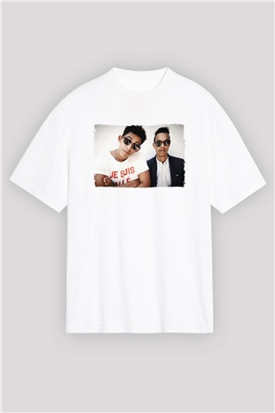 Rizzle Kicks Beyaz Oversize Tişört Oversize T-shirt - TişörtFabrikası