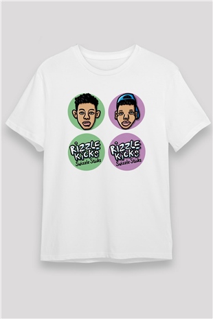 Rizzle Kicks Beyaz Unisex Tişört T-Shirt - TişörtFabrikası