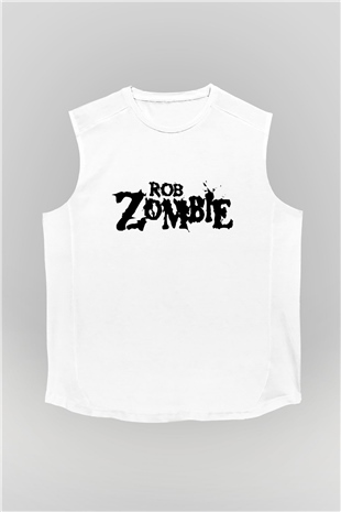 Rob Zombie Beyaz Unisex Kolsuz Tişört