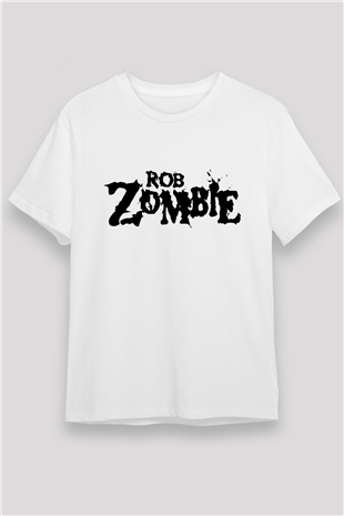 Rob Zombie Beyaz Unisex Tişört T-Shirt - TişörtFabrikası