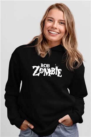 Rob Zombie Siyah Unisex Hoodie