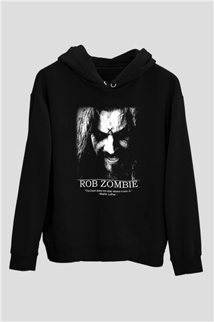 Rob Zombie Siyah Unisex Hoodie
