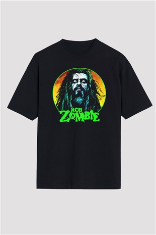 Rob Zombie Siyah Unisex Oversize Tişört T-Shirt