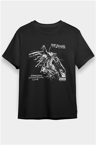 Rob Zombie Siyah Unisex Tişört T-Shirt - TişörtFabrikası