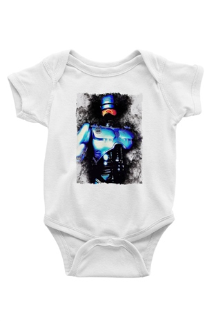 RoboCop Beyaz Bebek Body - Zıbın