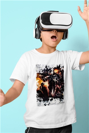 RoboCop Beyaz Unisex Çocuk Tişört