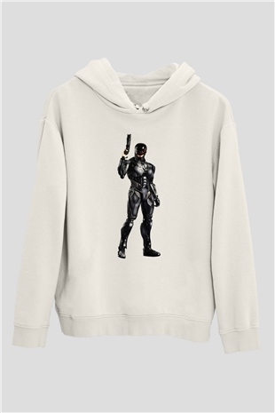 RoboCop Beyaz Unisex Hoodie