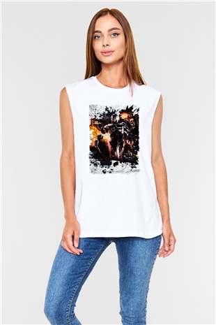 RoboCop Beyaz Unisex Kolsuz Tişört