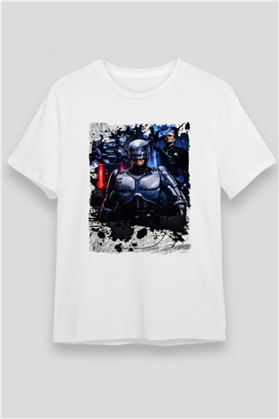 RoboCop Beyaz Unisex Tişört T-Shirt