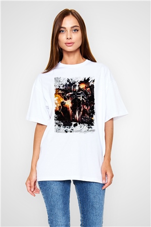RoboCop Beyaz Oversize Tişört Oversize T-shirt