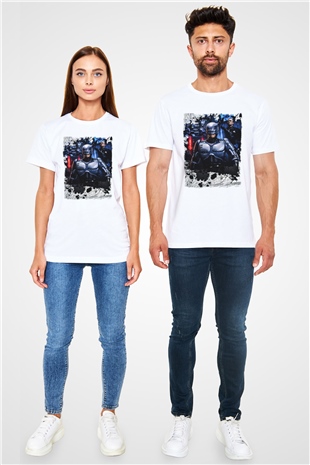RoboCop Beyaz Unisex Tişört T-Shirt