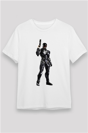 RoboCop Beyaz Unisex Tişört T-Shirt