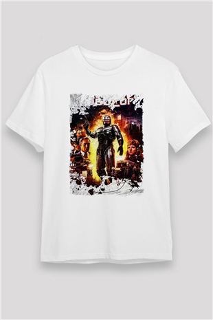 RoboCop Beyaz Unisex Tişört T-Shirt