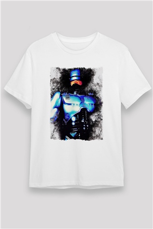 RoboCop Beyaz Unisex Tişört T-Shirt