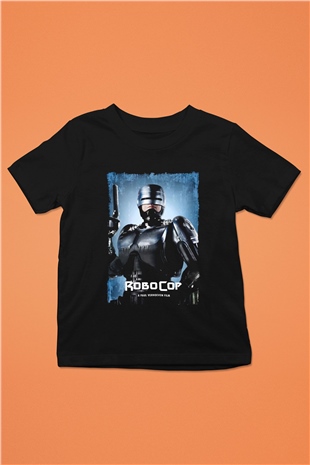 RoboCop Siyah Unisex Çocuk Tişört