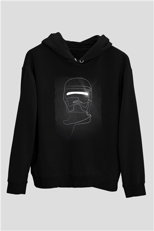 RoboCop Siyah Unisex Hoodie