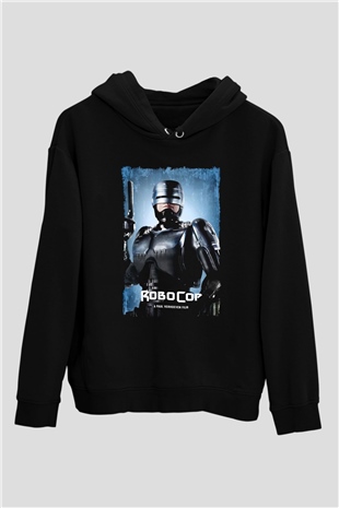 RoboCop Siyah Unisex Hoodie