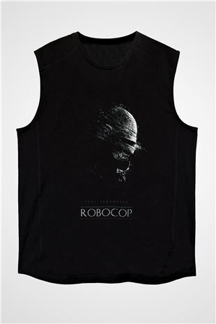 RoboCop Siyah Unisex Kolsuz Tişört
