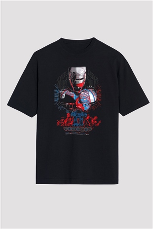 RoboCop Siyah Unisex Oversize Tişört T-Shirt